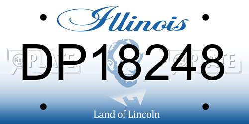 DP18248 Illinois License Plate