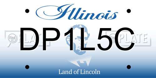 DP1L5C Illinois License Plate