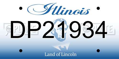 DP21934 Illinois License Plate