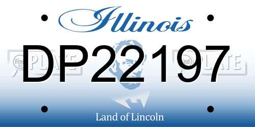 DP22197 Illinois License Plate