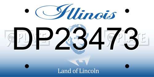 DP23473 Illinois License Plate