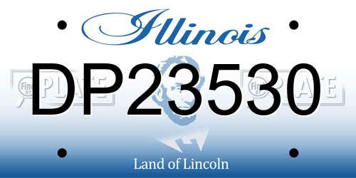 DP23530 Illinois License Plate