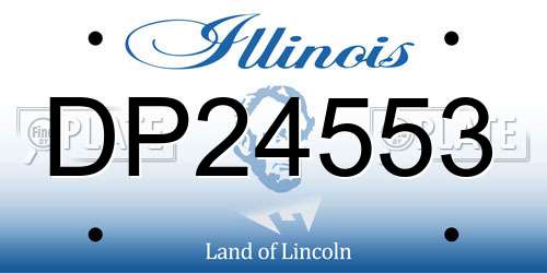 DP24553 Illinois License Plate