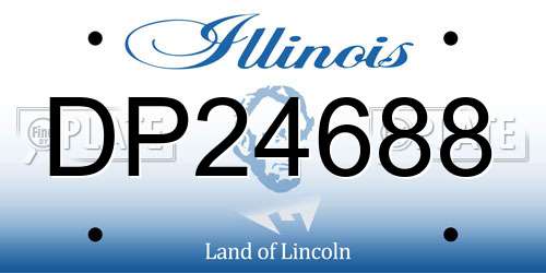 DP24688 Illinois License Plate