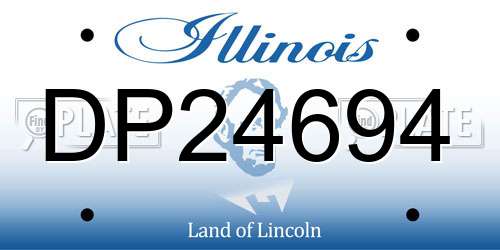DP24694 Illinois License Plate