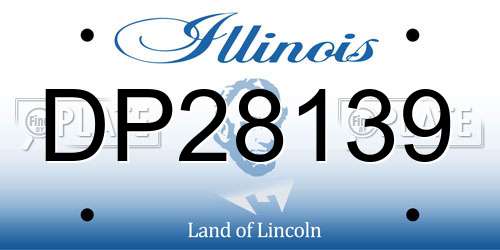 DP28139 Illinois License Plate