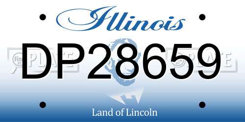 DP28659 Illinois License Plate
