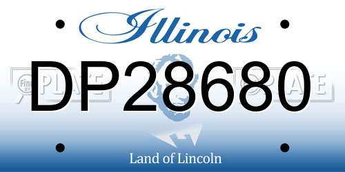 DP28680 Illinois License Plate