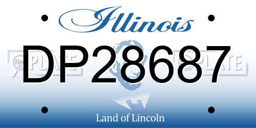 DP28687 Illinois License Plate