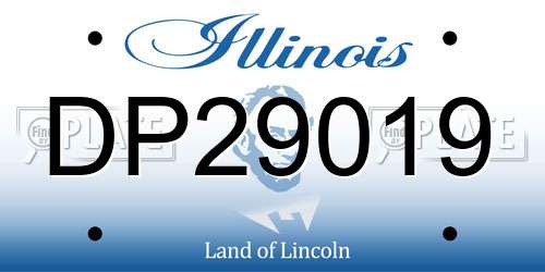 DP29019 Illinois License Plate