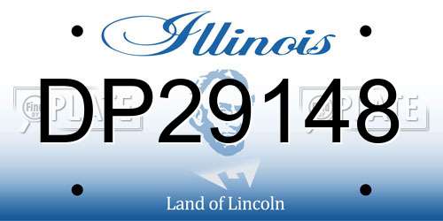 DP29148 Illinois License Plate