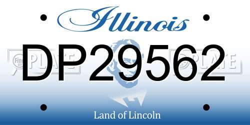 DP29562 Illinois License Plate