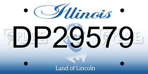 DP29579 Illinois License Plate