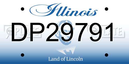 DP29791 Illinois License Plate