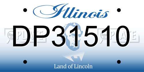 DP31510 Illinois License Plate
