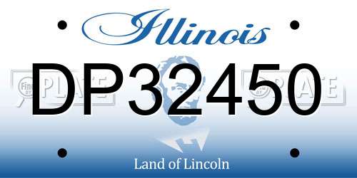 DP32450 Illinois License Plate