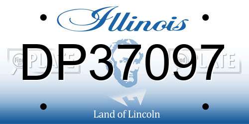 DP37097 Illinois License Plate