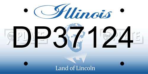 DP37124 Illinois License Plate
