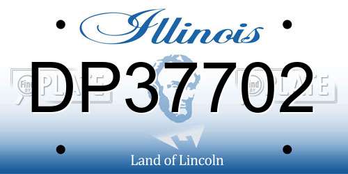 DP37702 Illinois License Plate