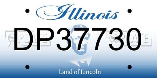 DP37730 Illinois License Plate