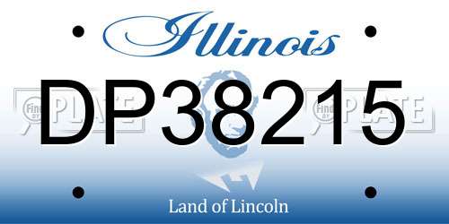 DP38215 Illinois License Plate
