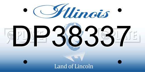 DP38337 Illinois License Plate