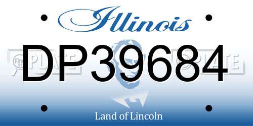 DP39684 Illinois License Plate