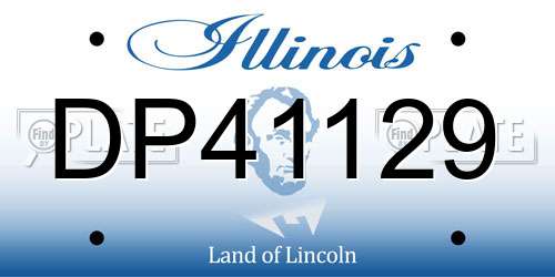 DP41129 Illinois License Plate