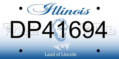 DP41694 Illinois License Plate