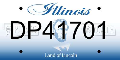 DP41701 Illinois License Plate