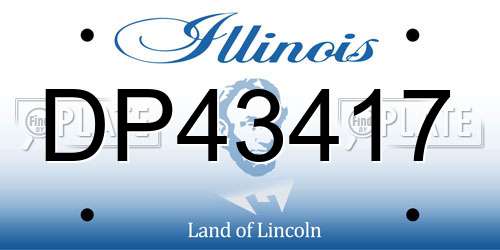 DP43417 Illinois License Plate