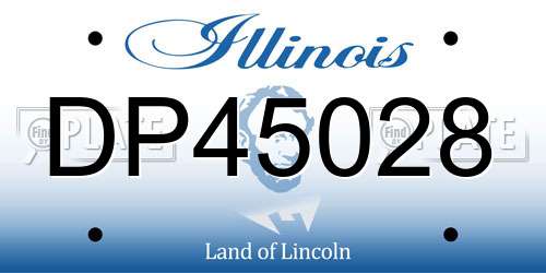 DP45028 Illinois License Plate