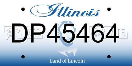 DP45464 Illinois License Plate