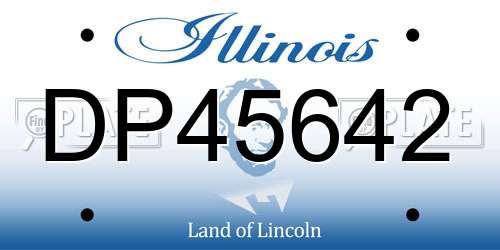 DP45642 Illinois License Plate