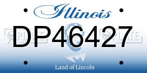 DP46427 Illinois License Plate