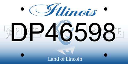 DP46598 Illinois License Plate