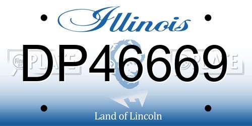 DP46669 Illinois License Plate