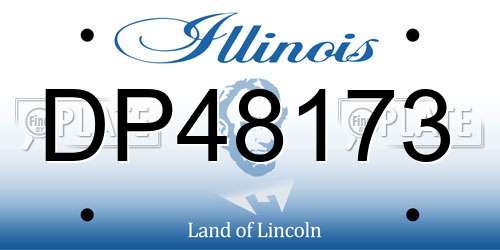 DP48173 Illinois License Plate