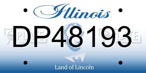 DP48193 Illinois License Plate