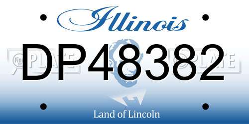 DP48382 Illinois License Plate