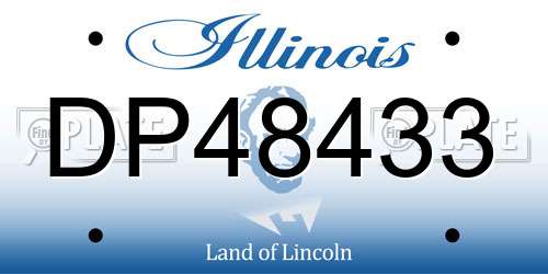 DP48433 Illinois License Plate