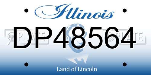 DP48564 Illinois License Plate