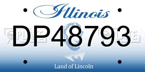 DP48793 Illinois License Plate