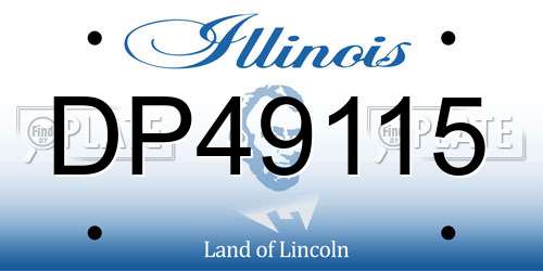 DP49115 Illinois License Plate