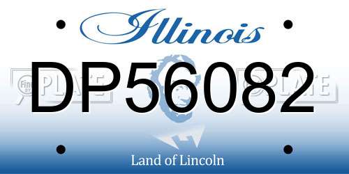 DP56082 Illinois License Plate