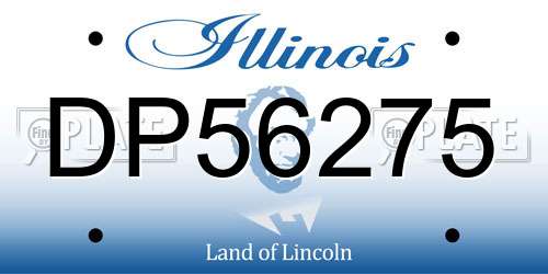 DP56275 Illinois License Plate