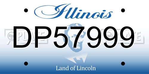 DP57999 Illinois License Plate