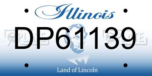 DP61139 Illinois License Plate