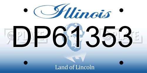 DP61353 Illinois License Plate