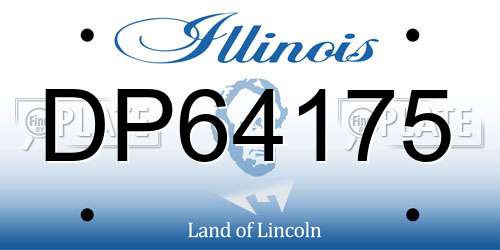 DP64175 Illinois License Plate